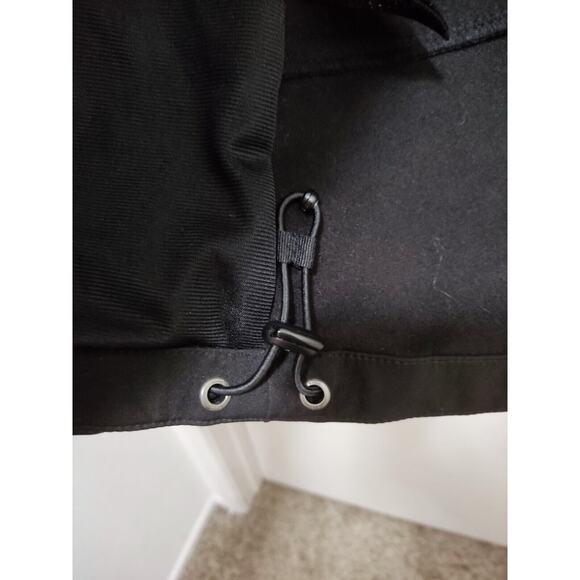 Guess Jacket Mens Extra Large Black Soft Shell‎ Full Zip Hooded Lined - Picture 7 of 14